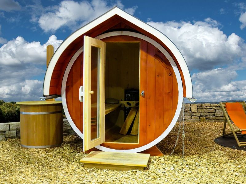 Dřevěná sauna. - klikněte pro zobrazení detailu