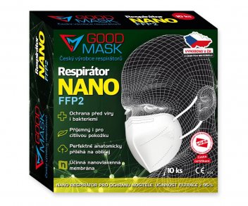  Nanorespirátor FFP2 GOOD MASK GM2 NANO. - klikněte pro zobrazení detailu