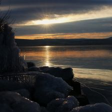Černý led na Novomlýnských nádržích leden 2026