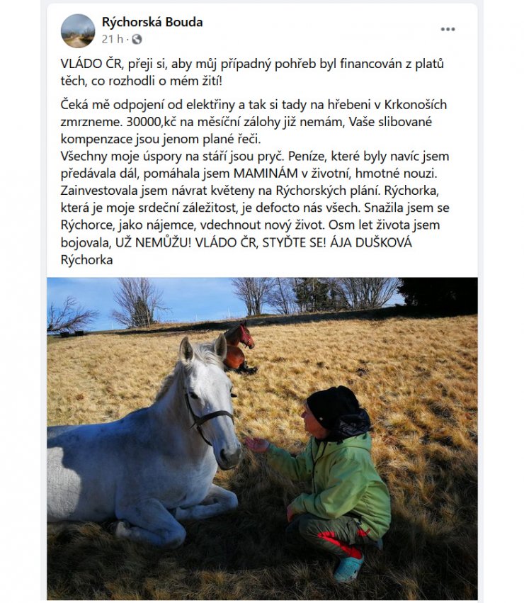 zobrazit detail snímku: Facebook Rýchorské boudy.