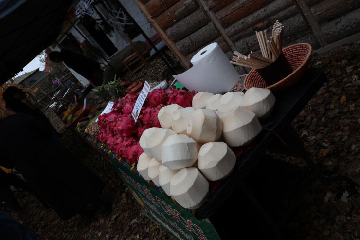 zobrazit detail snímku: Stánek s ovocem v Safari parku Dvůr Králové