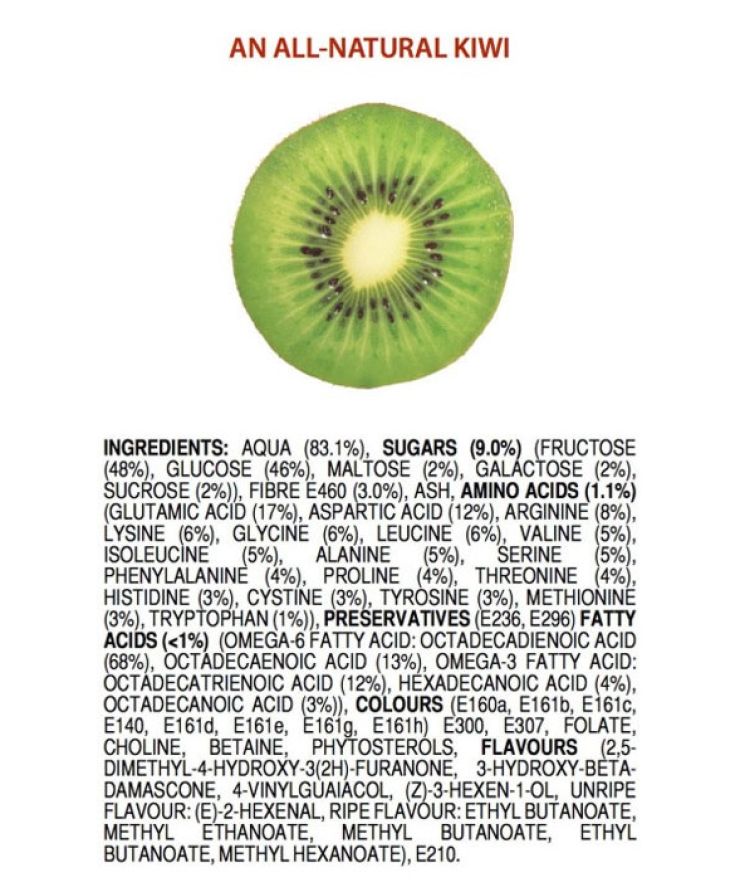 zobrazit detail snímku: Složení kiwi