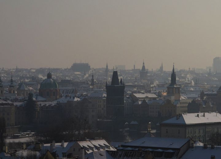 Pražský smog. - klikněte pro zobrazení detailu