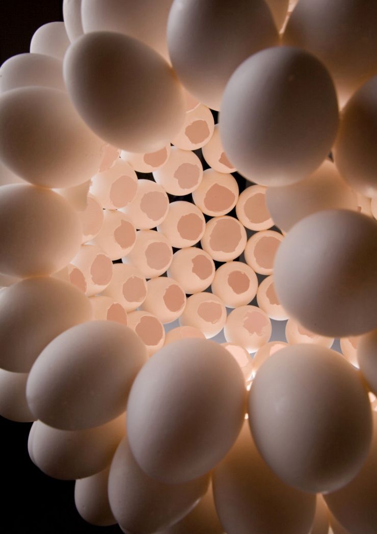 zobrazit detail snímku: Stínítko na lampu ze skořápek