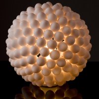 Stínítko na lampu ze skořápek - klikněte pro zobrazení detailu