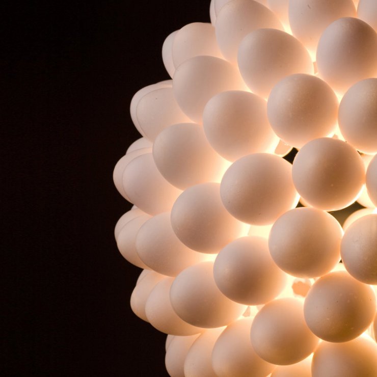 zobrazit detail snímku: Stínítko na lampu ze skořápek
