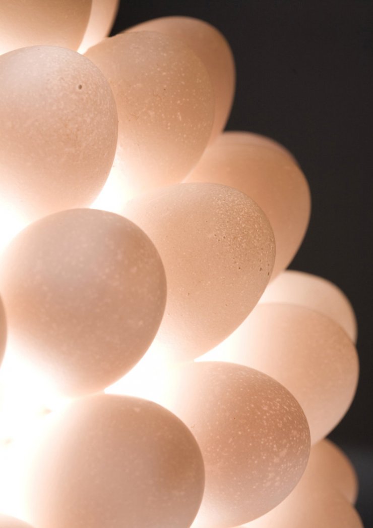 zobrazit detail snímku: Stínítko na lampu ze skořápek