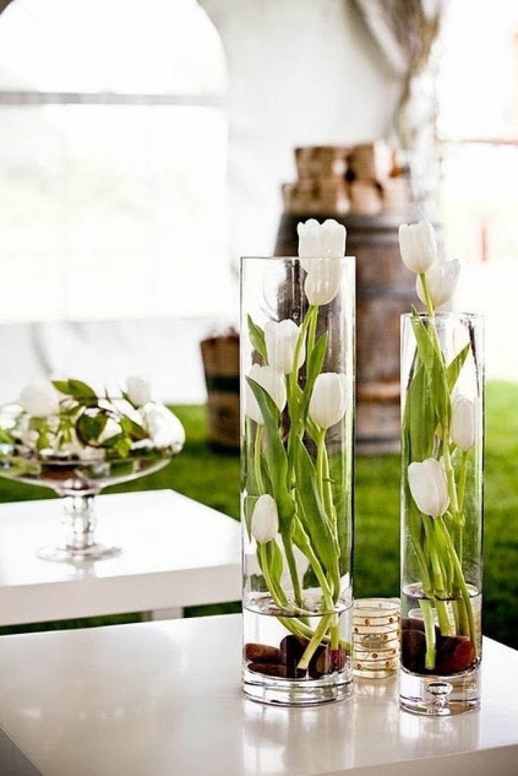 zobrazit detail snímku: Tulipány ve skleněné váze 