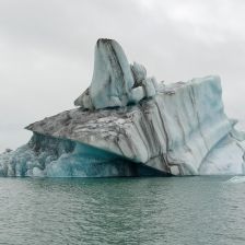 Ledovec na Islandu v laguně Jökulsárlón