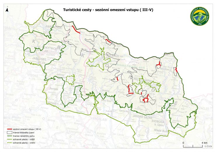 zobrazit detail snímku: Mapka uzavírek v Krnapu