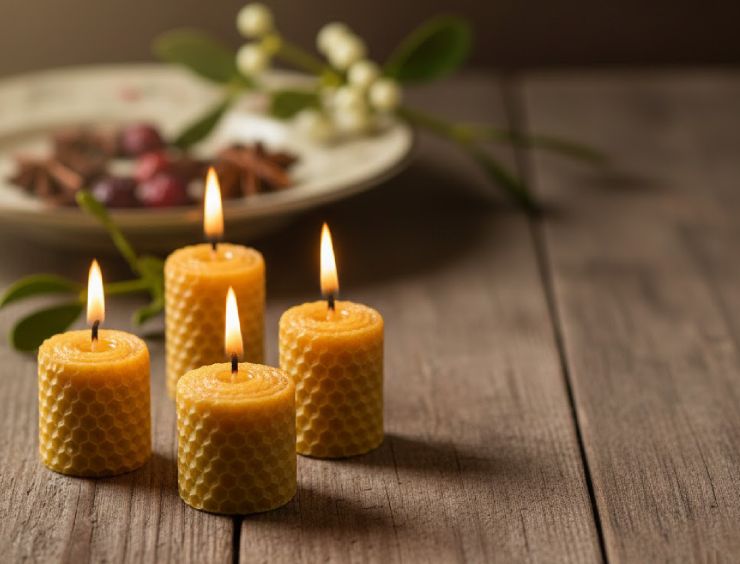 zobrazit detail snímku: Svíčky z včelího vosku