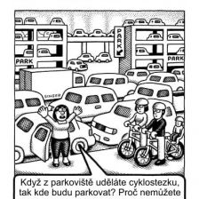 Těžký život motoristů.