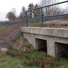 Žabí zábrany a propust u letiště ve Vrchlabí